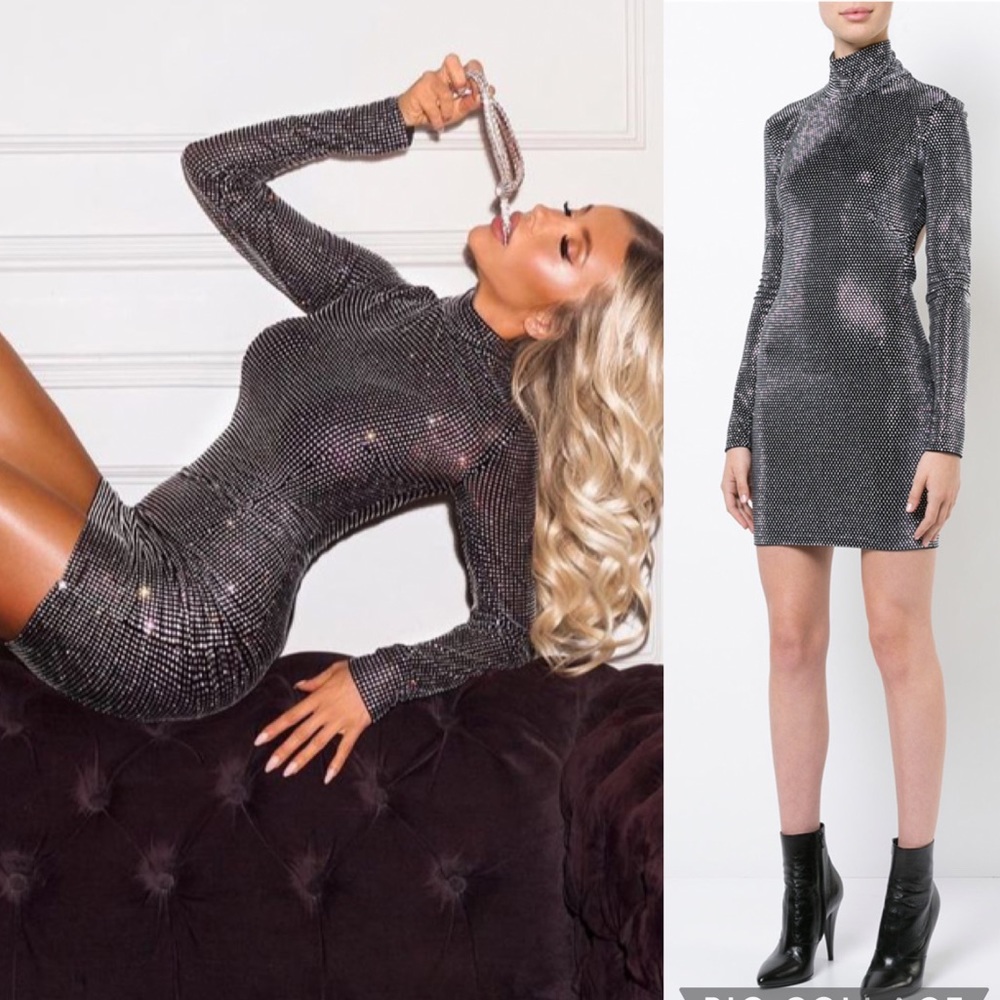 Faith connexion studded high neck dress - small - Picture 1 of 10